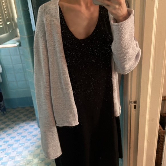 Pale lilac Eileen Fisher cardigan - Picture 5 of 5